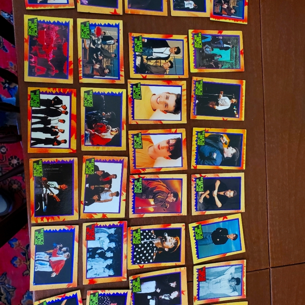 Lot of 35 New kids on the block 1989 trading cars 1 is 1990 year